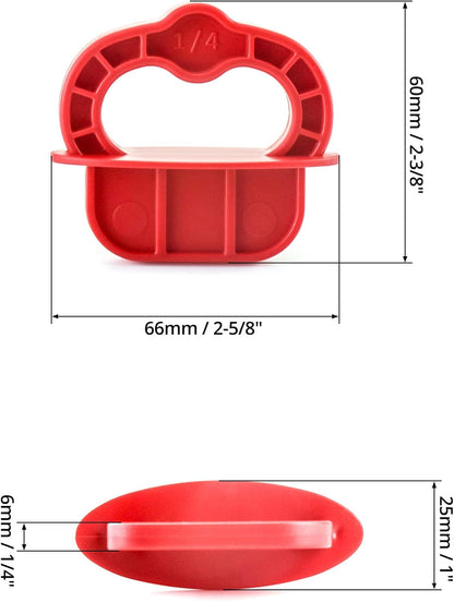 Deck Board Jig, 12 Pcs 1/4" Gap Deck Board Spacer Rings for Pressure Treated, Composite, PVC, Plank V1258-DP02-B-4183