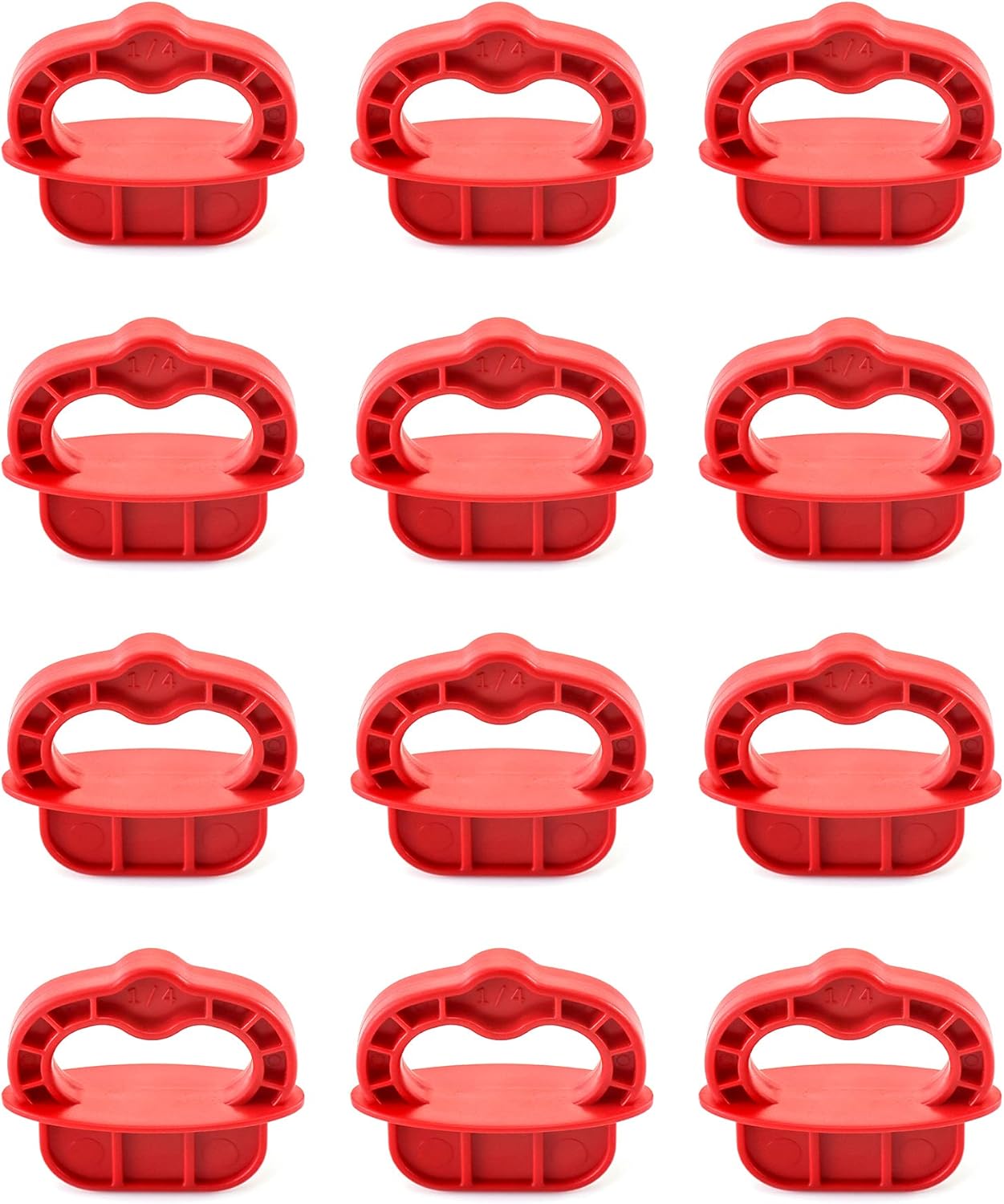 Deck Board Jig, 12 Pcs 1/4" Gap Deck Board Spacer Rings for Pressure Treated, Composite, PVC, Plank V1258-DP02-B-4183