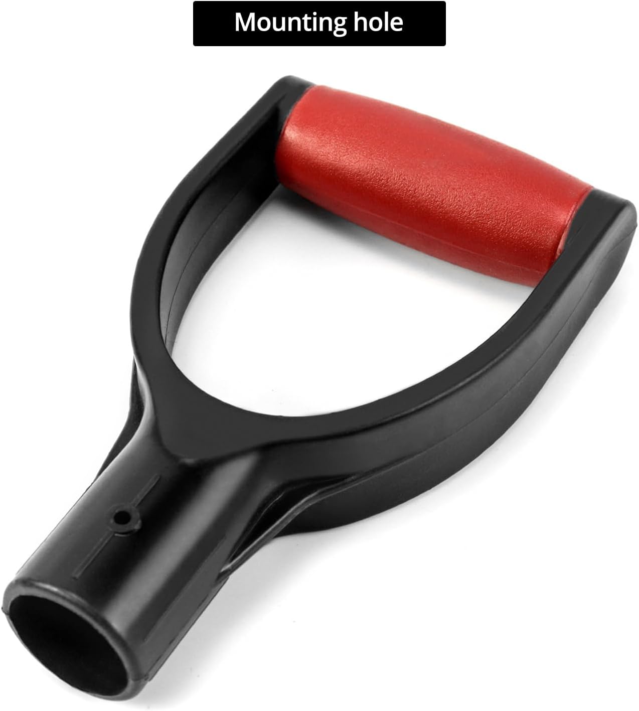 2 Pack 1-1/4" Polypropylene Plastic Spade Handle Shovel D Grip Handle for Digging Raking Tools V1258-DP02-B-4185