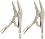 2 Pack Original Locking Pliers - 9" Long Nose, Curved Jaw, 2-3/4" Max Opening V1258-DP02-B-4190