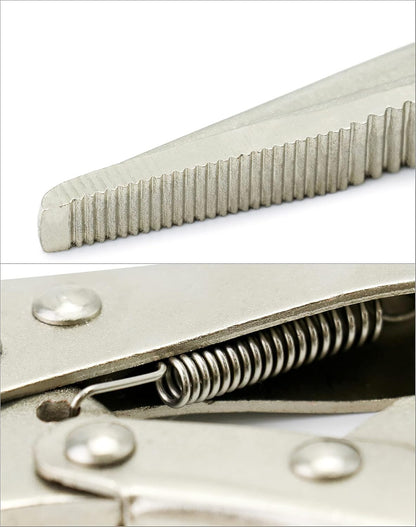2 Pack Original Locking Pliers - 9" Long Nose, Curved Jaw, 2-3/4" Max Opening V1258-DP02-B-4190