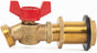 Brass Rain Barrel Quarter Turn Ball Valve Spigot Kit 1/2 Inch With Bulkhead Fitting V1258-DP02-B-4195