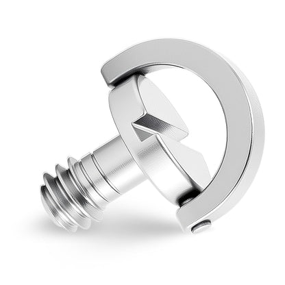 10 Pack Stainless Steel D Ring Screw Hinged Holder, 1/4"-20 Ring Camera Screws Tripod Camera Fixing Screwsfor V1258-DP02-B-4205