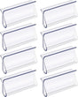 8 Pack Roller Window Shades Pulls, Clear Plastic Window Shades Hem Grips Handles R Type Windows Blinds Shade V1258-DP02-B-4216