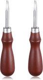 Leather Edge Skiving Beveler, 2 Pcs Leather Working Tools Burnishing Tool Edge Cutting Trimmer Tool for DIY V1258-DP02-B-4221
