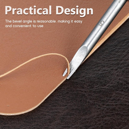 Leather Edge Skiving Beveler, 2 Pcs Leather Working Tools Burnishing Tool Edge Cutting Trimmer Tool for DIY V1258-DP02-B-4221