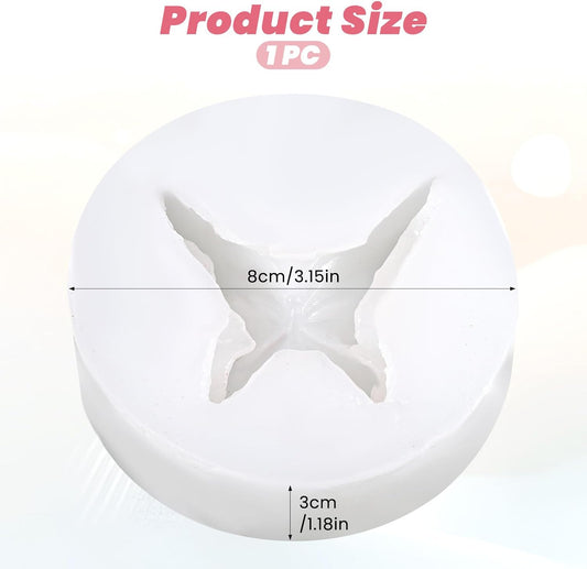 3D Flower Butterfly Silicone Molds, Butterfly Chocolate Fondant Soap Mold Double Layered Epoxy Resin Molds V1258-DP02-B-4230