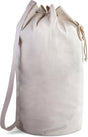 Canvas Duffel Bag - Drawstring, Leather Closure, Shoulder Strap V1258-DP02-B-4236