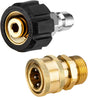 Pressure Washer Adapter Set, Quick Connect Kit, M22 14mm to 3/8 Inch Quick Connect Pressure Washer Hose V1258-DP02-B-437