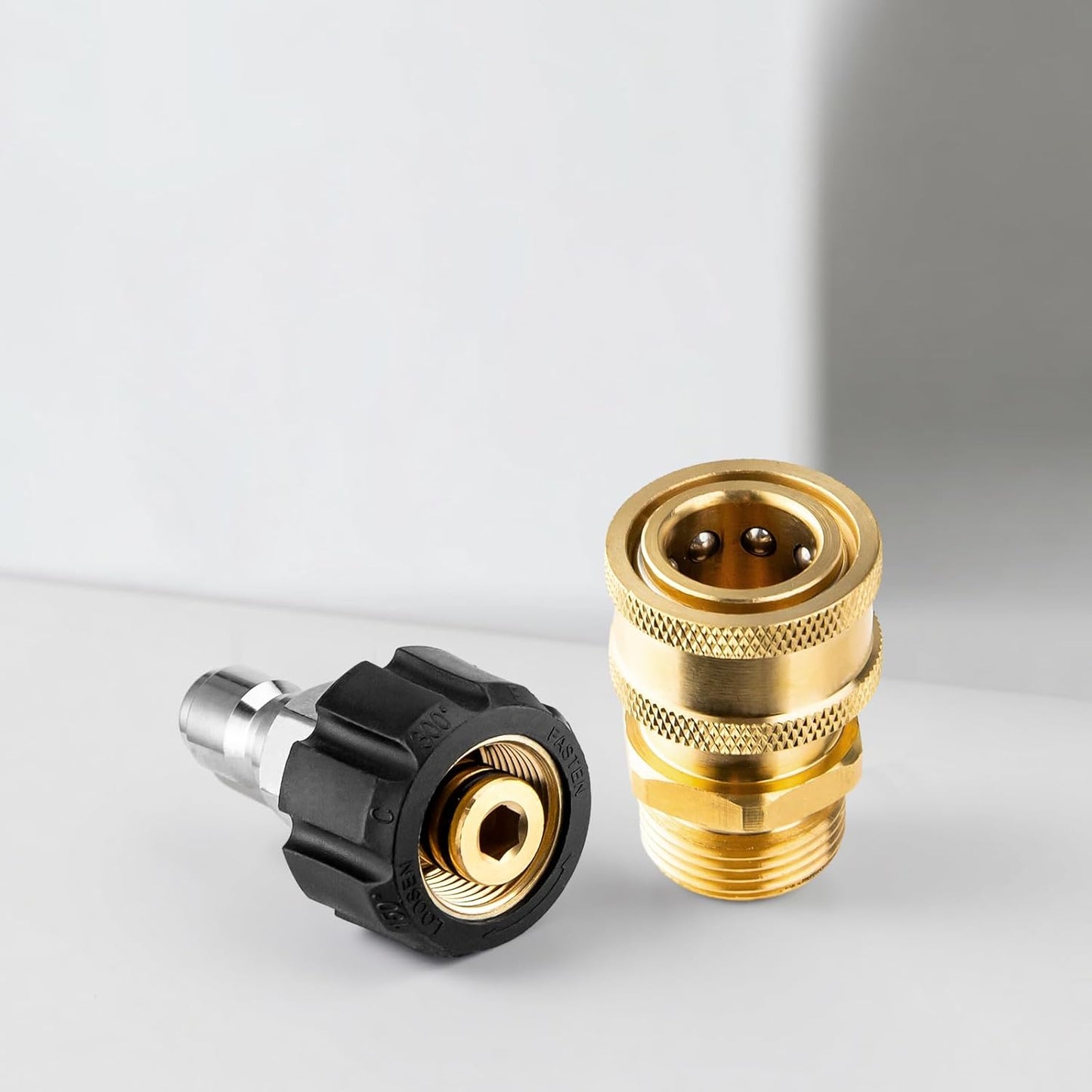 Pressure Washer Adapter Set, Quick Connect Kit, M22 14mm to 3/8 Inch Quick Connect Pressure Washer Hose V1258-DP02-B-437
