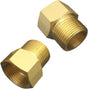 3/4" NPT Thread Female x 3/4" NPT Thread Male Brass Pipe Fitting Adapter (pack of 2) V1258-DP02-B-478