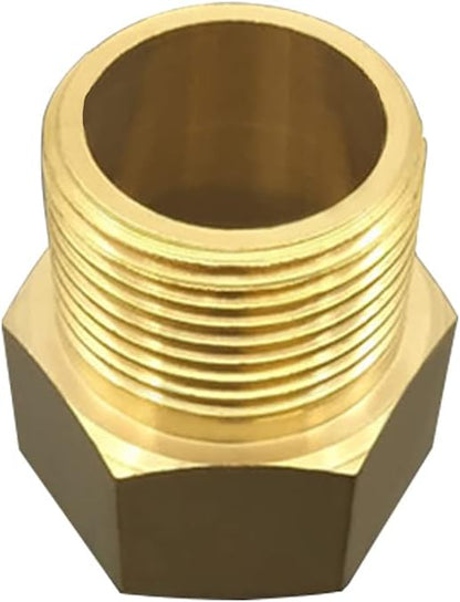 3/4" NPT Thread Female x 3/4" NPT Thread Male Brass Pipe Fitting Adapter (pack of 2) V1258-DP02-B-478