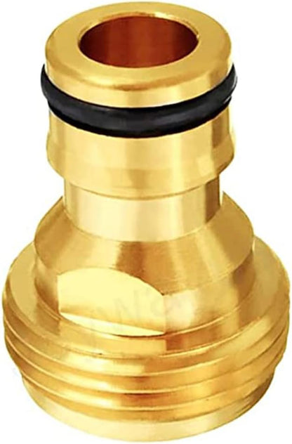 3/4" GHT Male Garden Hose Quick Connect Adapter Brass Connect Fitting(Pack of 4) V1258-DP02-B-492