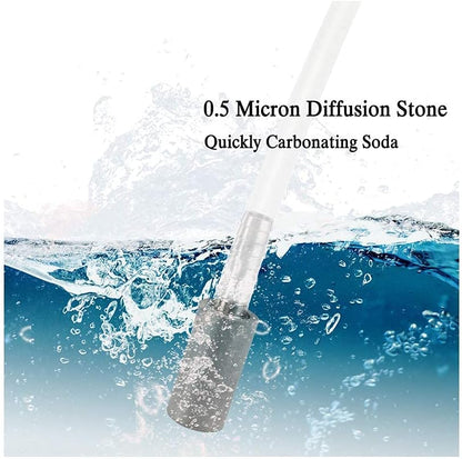 Aeration Stone 0.5 Micron 316 Stainless Steel Oxygenation Diffusion Stone 3/8" Barb for Home brewing Wine V1258-DP02-B-505