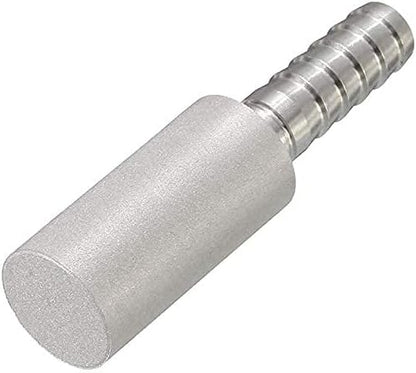Aeration Stone 0.5 Micron 316 Stainless Steel Oxygenation Diffusion Stone 3/8" Barb for Home brewing Wine V1258-DP02-B-505