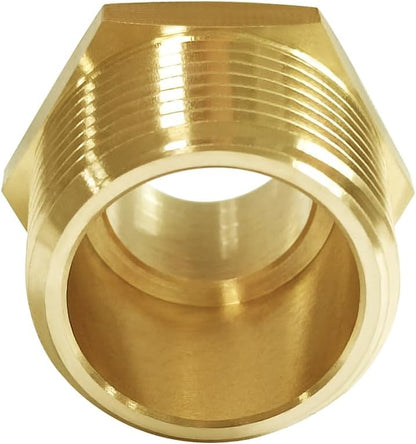 3/4" NPT Male x 1" NPT Male Brass Pipe Fitting Adapter V1258-DP02-B-506