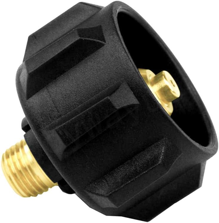QCC1 Nut Propane Adapter Brass Gas Regulator Valve Fittings with 1/4 Inch NPT Male Pipe Thread for QCC1 V1258-DP02-B-520