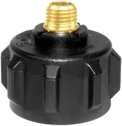 QCC1 Nut Propane Adapter Brass Gas Regulator Valve Fittings with 1/4 Inch NPT Male Pipe Thread for QCC1 V1258-DP02-B-520
