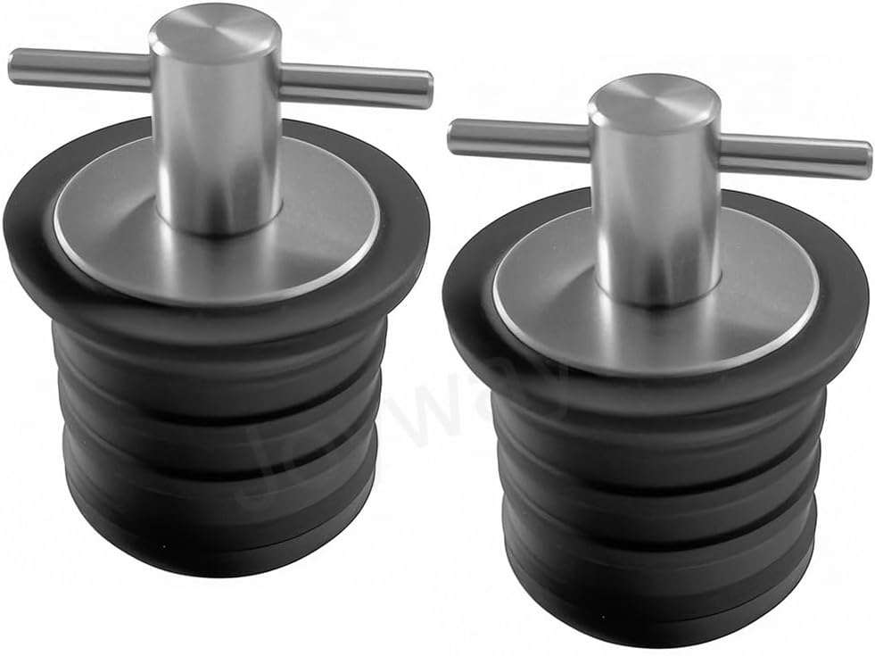 Rubber Drain Plug T Handle Twist Plugs for Boat Drains V1258-DP02-B-529
