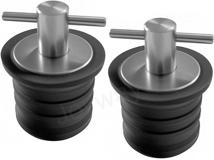 Rubber Drain Plug T Handle Twist Plugs for Boat Drains V1258-DP02-B-529