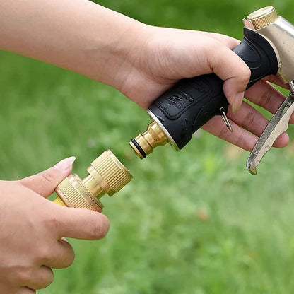 1/2" ID Hose Solid Brass Fitting Closed Flow Garden Tools Quick Repair Damaged Leaky Adapter Garden Water V1258-DP02-B-539