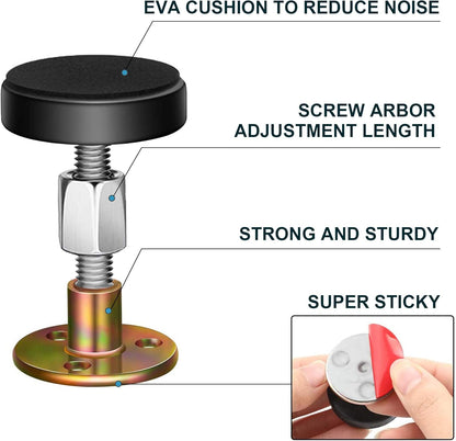 Adjustable Threaded Bed Frame Anti-Shake Tool, Headboard Stoppers, Bedside Anti Shake Tool for Beds Cabinets V1258-DP02-B-54