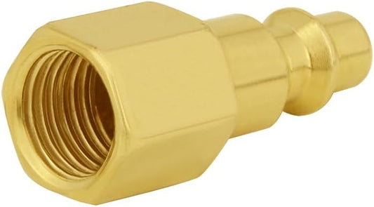 8PCS Brass 1/4 Inch NPT Female and Male Industrial Air Hose Quick Connect Air Plug Fittings V1258-DP02-B-548