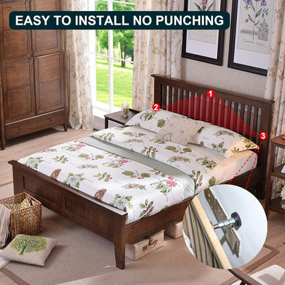 Headboard Stoppers for Wall, Adjustable Iron Bed Frame Anti-Shake Tool, Easy Install, Wall V1258-DP02-B-55