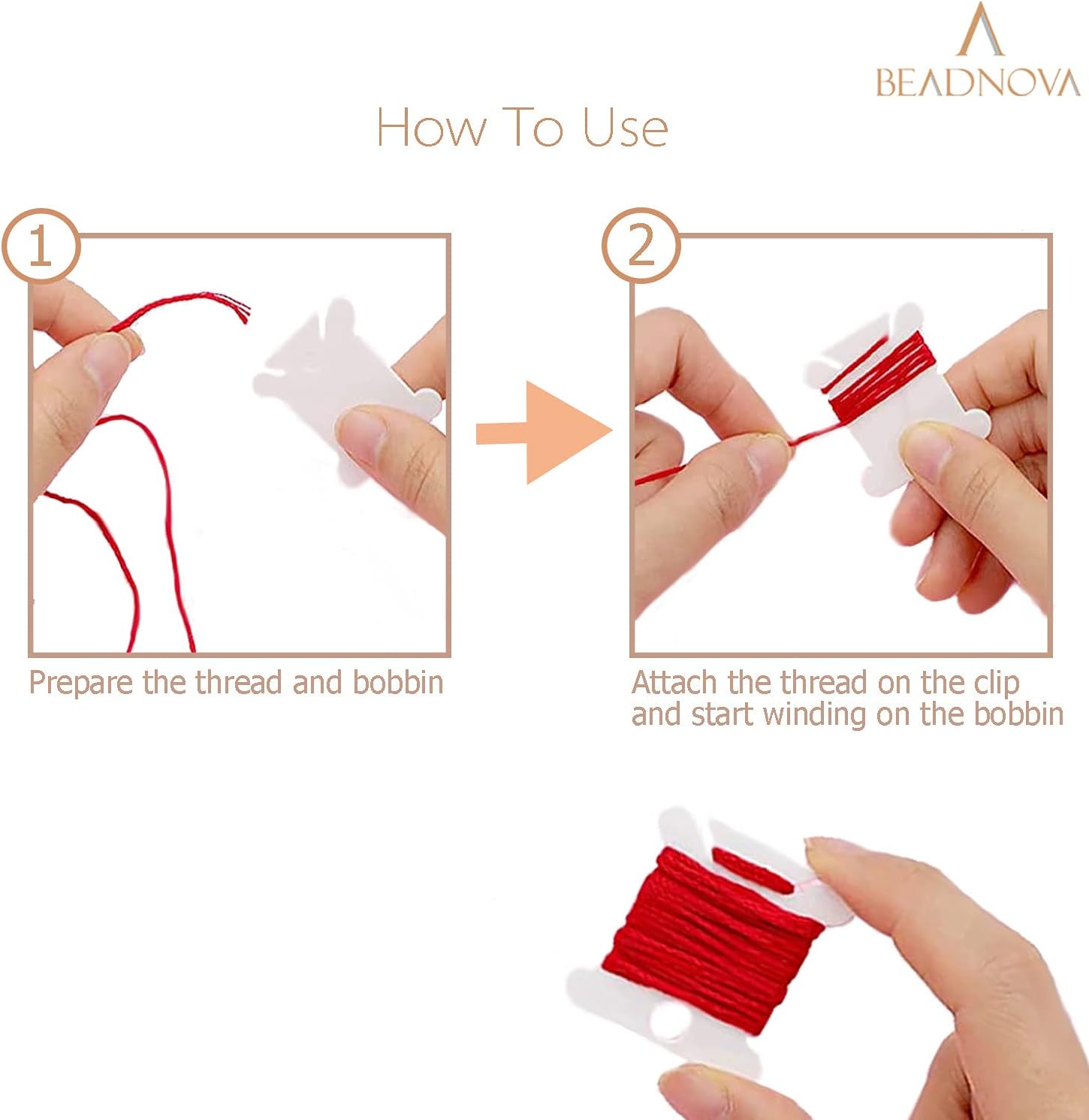 Embroidery Floss Bobbins 150pcs Embroidery Thread Holder Floss Holder Thread Bobbins for Cross Stitch V1258-DP02-B-569