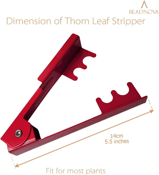 Rose Thorn Stripping Tool Stripper Metal Stripper Thorn Remover for Floral DIY and Gardening (3pcs, Red Green V1258-DP02-B-573
