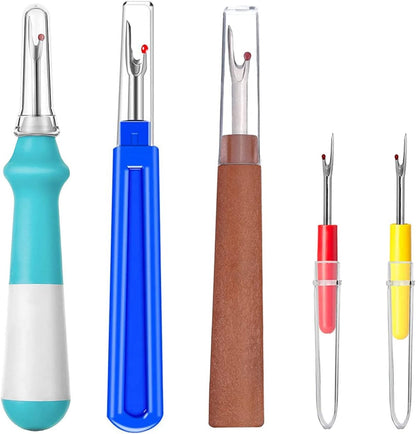 Seam Ripper 5pcs Plastic Thread Cutter Stitch Remover Large Thread Remover Stitch Eraser Tag Ripper for V1258-DP02-B-601