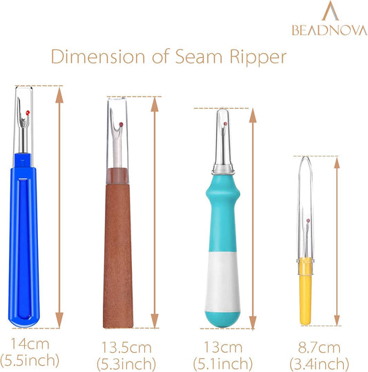 Seam Ripper 5pcs Plastic Thread Cutter Stitch Remover Large Thread Remover Stitch Eraser Tag Ripper for V1258-DP02-B-601