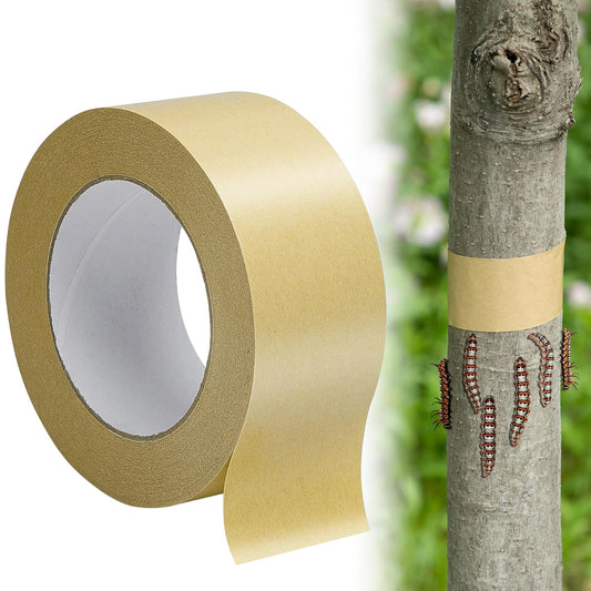 165 Ft x 2 Inch Tree Insect Barrier Tape, Cicada Tree Wrap Protection Tape, Adhesive Crawling Insect Tree V1258-DP02-B-611