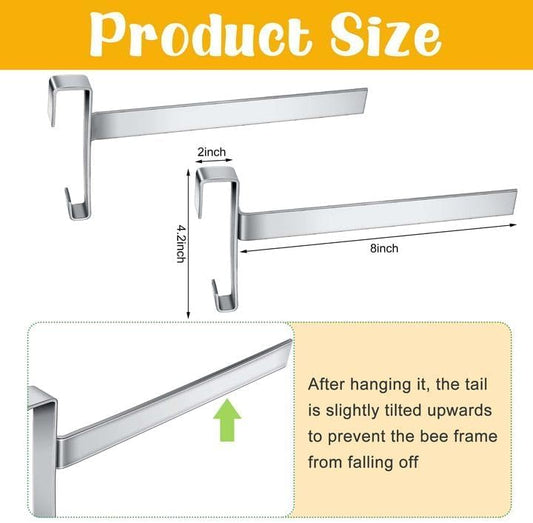 4 Pcs Beehive Frame Holder- Stainless Steel Beehive Frame Perch- 5 Full Frame Capacity Beekeeping Frame V1258-DP02-B-613