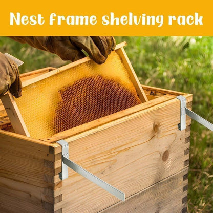 4 Pcs Beehive Frame Holder- Stainless Steel Beehive Frame Perch- 5 Full Frame Capacity Beekeeping Frame V1258-DP02-B-613