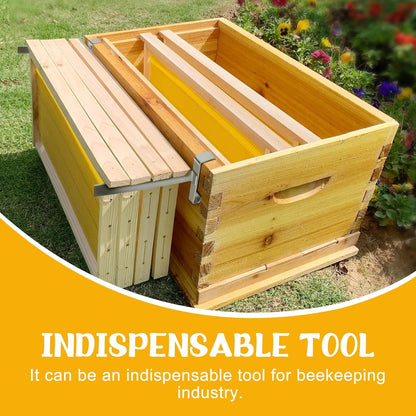 4 Pcs Beehive Frame Holder- Stainless Steel Beehive Frame Perch- 5 Full Frame Capacity Beekeeping Frame V1258-DP02-B-613