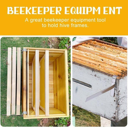4 Pcs Beehive Frame Holder- Stainless Steel Beehive Frame Perch- 5 Full Frame Capacity Beekeeping Frame V1258-DP02-B-613