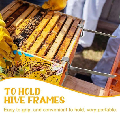 4 Pcs Beehive Frame Holder- Stainless Steel Beehive Frame Perch- 5 Full Frame Capacity Beekeeping Frame V1258-DP02-B-613
