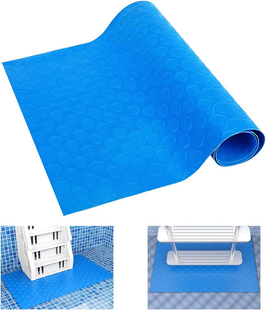 16" x 36" Pool Ladder Mat-Large Swimming Pool Step Mat with Non-Slip Texture-Protective Ladder Pad for Above V1258-DP02-B-615