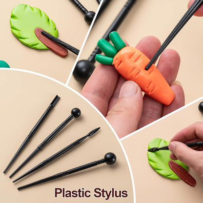 Clay Tools Kit, 27 PCS Pottery Tools, Practical Polymer Clay Sculpting Tools Kit, Air Dry Clay Tools Set for V1258-DP02-B-62