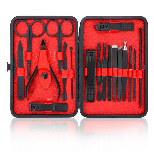 Manicure Set-Stainless Steel Nail Care Set-Professional Ingrown Toenail Clipper Grooming Tool-Pedicure Kit & V1258-DP02-B-628