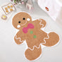 Cute Gingerbread Bath Mat for Bathroom Soft Water Absorbing Bath Rug with Non Slip Backing Fun Washable V1258-DP02-B-637