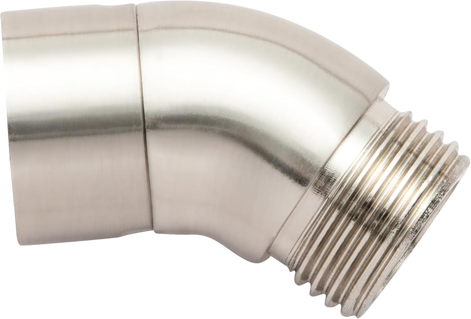 Shower Head Elbow Adapter, Brushed Nickel All Metal Handheld Shower Head Elbow Adapter Shower Arm Angle V1258-DP02-B-651