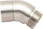 Shower Head Elbow Adapter, Brushed Nickel All Metal Handheld Shower Head Elbow Adapter Shower Arm Angle V1258-DP02-B-651