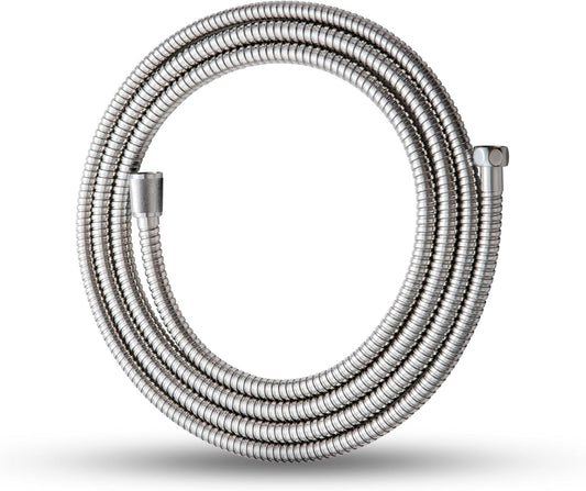 Shower Hose, 120 in Kink Free Stainless Steel Extra Long Shower Hose Replacement, Flexible Handheld Shower V1258-DP02-B-654