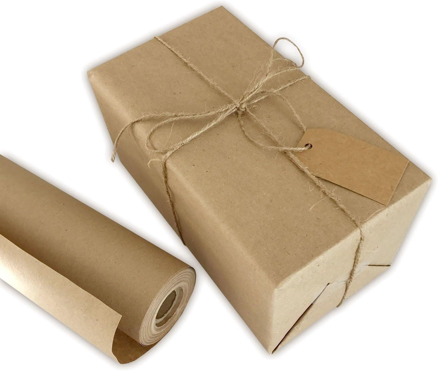 100 Pcs Christmas Gift Tags with String Kraft Paper Vintage Wedding Hang Tags 7x4cm with Natural Jute Twine V1258-DP02-B-662