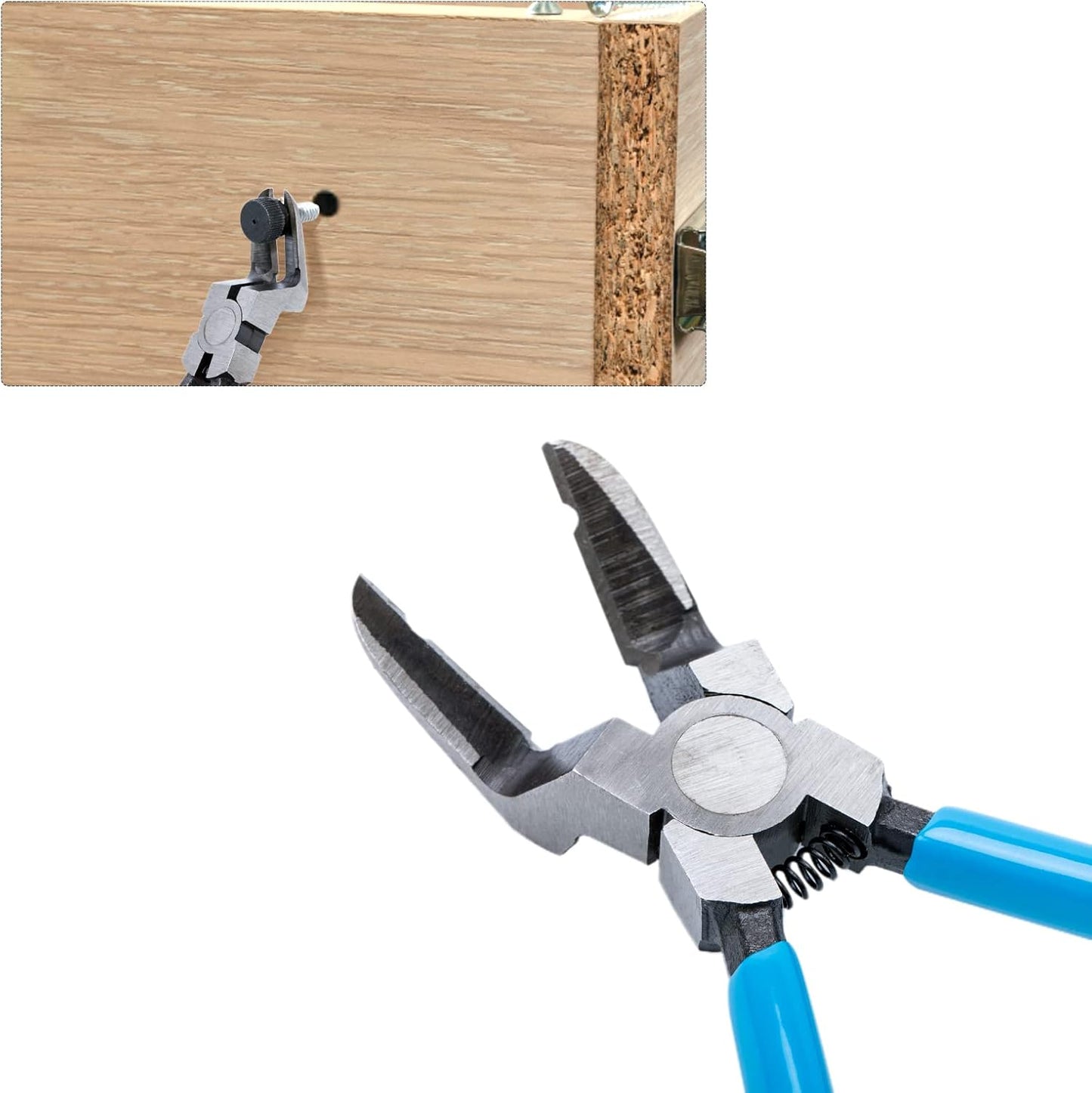Multi-function Diagonal Side Cutting Plier Car Trim Panel Clip Cutter Puller Fastener Rivets Remover V1258-DP02-B-669