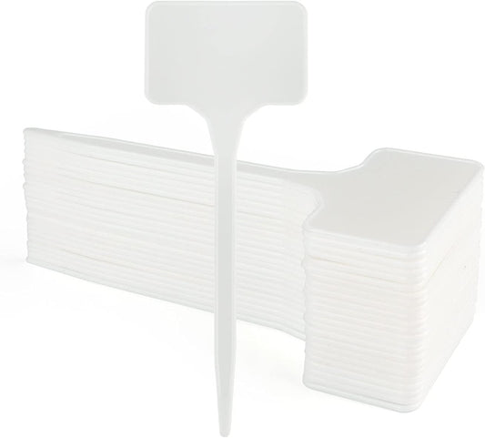50 Pcs Thick Plastic Plant T-Type Tags 6" Large Nursery Garden Labels V1258-DP02-B-670