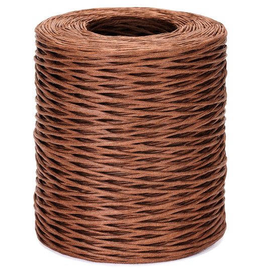 Floral Wire - 656 Feet Rustic Wrapping Wire, Paper Covered, 2mm Brown, Ideal for Crafts, Flower Bouquets, V1258-DP02-B-672