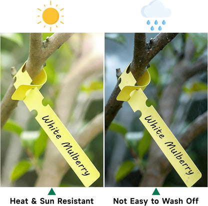 500 Pcs White Plastic Plant Tree Tags Nursery Garden Lables 2x20cm Wrap Around Hanging Tags Nursery Garden V1258-DP02-B-686